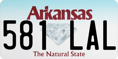 AR license plate 581LAL