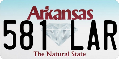 AR license plate 581LAR