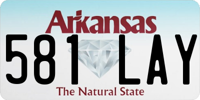 AR license plate 581LAY