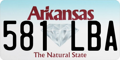 AR license plate 581LBA