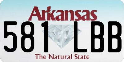 AR license plate 581LBB