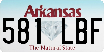 AR license plate 581LBF