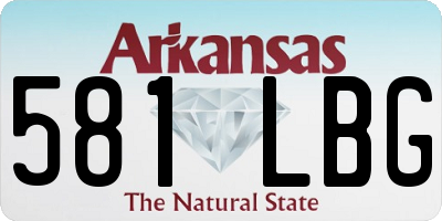 AR license plate 581LBG