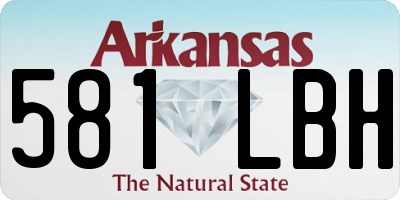 AR license plate 581LBH