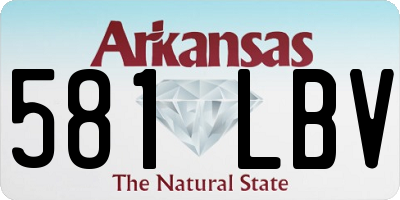 AR license plate 581LBV