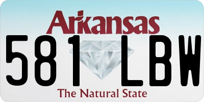 AR license plate 581LBW