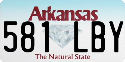 AR license plate 581LBY