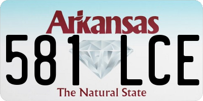 AR license plate 581LCE