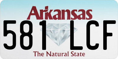AR license plate 581LCF