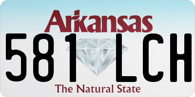 AR license plate 581LCH