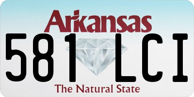AR license plate 581LCI