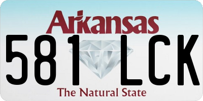 AR license plate 581LCK