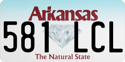 AR license plate 581LCL