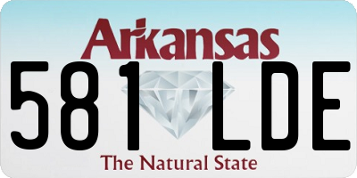 AR license plate 581LDE