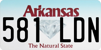 AR license plate 581LDN