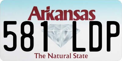 AR license plate 581LDP