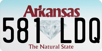 AR license plate 581LDQ