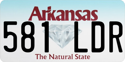 AR license plate 581LDR