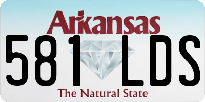 AR license plate 581LDS