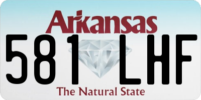 AR license plate 581LHF