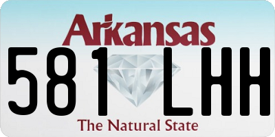 AR license plate 581LHH