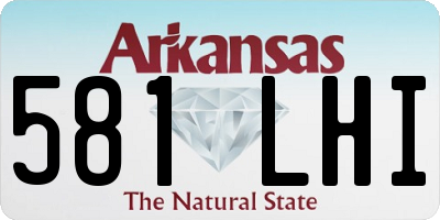 AR license plate 581LHI
