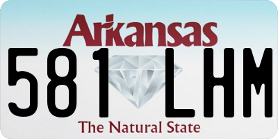AR license plate 581LHM