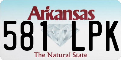 AR license plate 581LPK