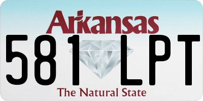 AR license plate 581LPT