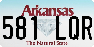 AR license plate 581LQR
