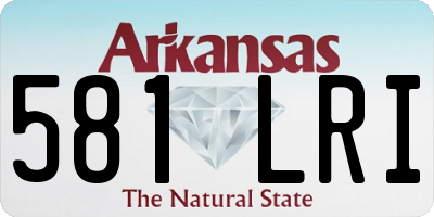 AR license plate 581LRI