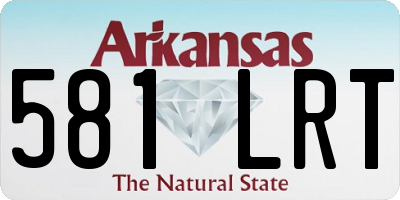 AR license plate 581LRT