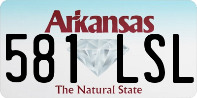 AR license plate 581LSL