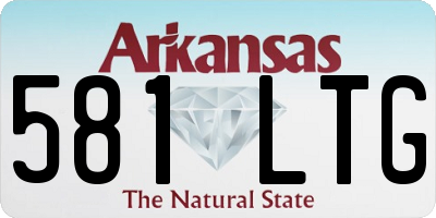 AR license plate 581LTG