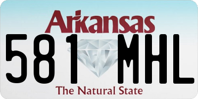 AR license plate 581MHL