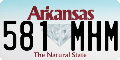 AR license plate 581MHM