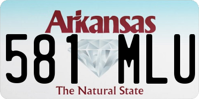 AR license plate 581MLU