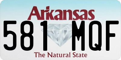 AR license plate 581MQF