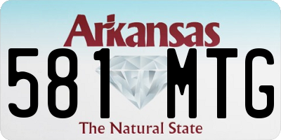AR license plate 581MTG