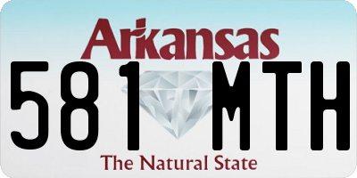 AR license plate 581MTH