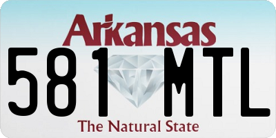 AR license plate 581MTL