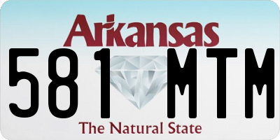 AR license plate 581MTM