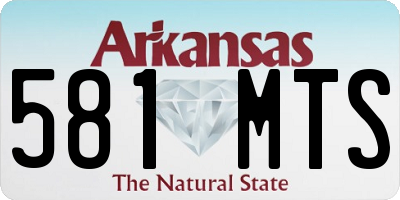 AR license plate 581MTS