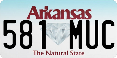 AR license plate 581MUC