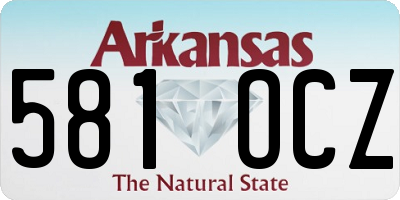 AR license plate 581OCZ