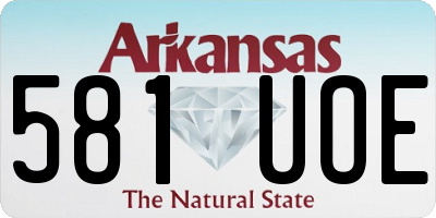 AR license plate 581UOE