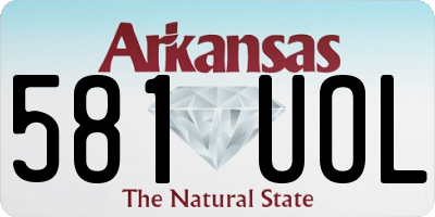 AR license plate 581UOL