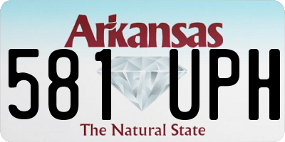 AR license plate 581UPH