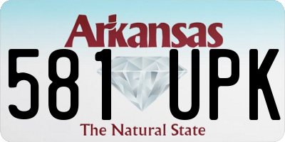 AR license plate 581UPK
