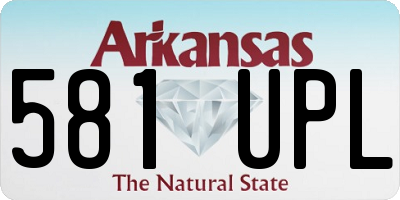 AR license plate 581UPL